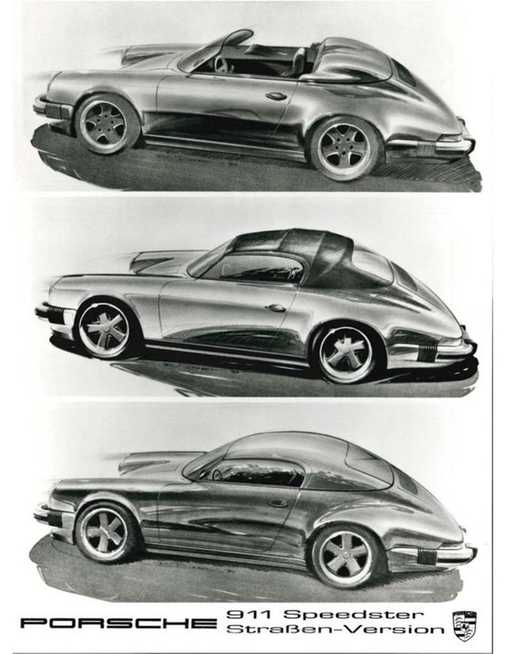 1989 PORSCHE 911 SPEEDSTER STRAßEN-VERSION PERSFOTO, Boeken, Auto's | Folders en Tijdschriften, Ophalen of Verzenden