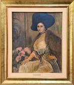 Italiaanse school (XX) - Ritratto di nobildonna, Antiek en Kunst