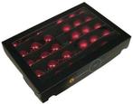 Kerstballen op lange draad rood combi glans mat 5 cm 30, Huis en Inrichting, Nieuw