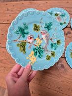 Sarreguemines - Bord (8) - Aardewerk - Assiettes barbotine