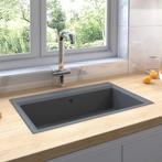vidaXL Keukenwasbak Grijs 79 x 50 x 31 cm Graniet, Huis en Inrichting, Verzenden, Nieuw