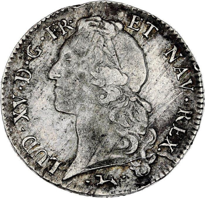 Frankrijk. Louis XV (1715-1774). Ecu 1750-L, Bayonne, Postzegels en Munten, Munten | Europa | Euromunten