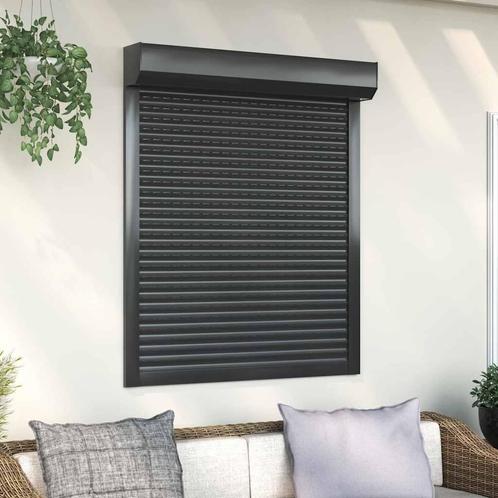 vidaXL Rolluik 100x120 cm aluminium antracietkleurig, Doe-het-zelf en Bouw, Raamkozijnen en Schuifdeuren, Nieuw, Verzenden