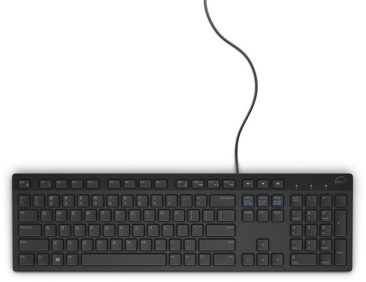 Dell KB216 (Zweeds/Fins) Zwart Doosschade, Computers en Software, Toetsenborden, Zo goed als nieuw, Ophalen of Verzenden