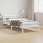 vidaXL Bedframe met hoofdeinde Wit 210 x 80 cm Massief, Verzenden, Nieuw