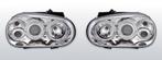 Koplampen VW Golf IV Halo Rims chrome ML, Auto-onderdelen, Verzenden, Nieuw, Volkswagen