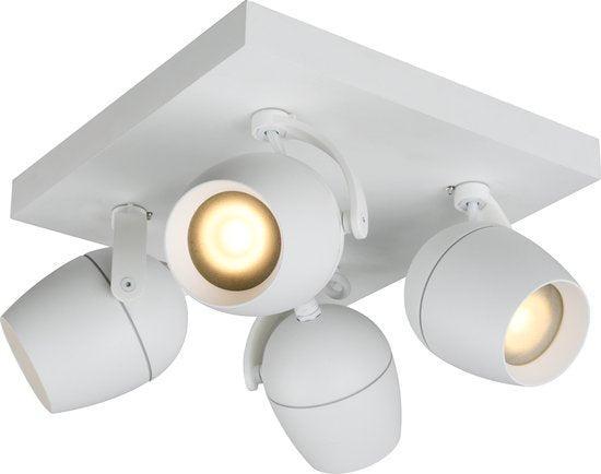 2dekans | Lucide PRESTON - Plafondspot Badkamer - 4xGU10 -, Huis en Inrichting, Lampen | Plafondlampen, Ophalen of Verzenden