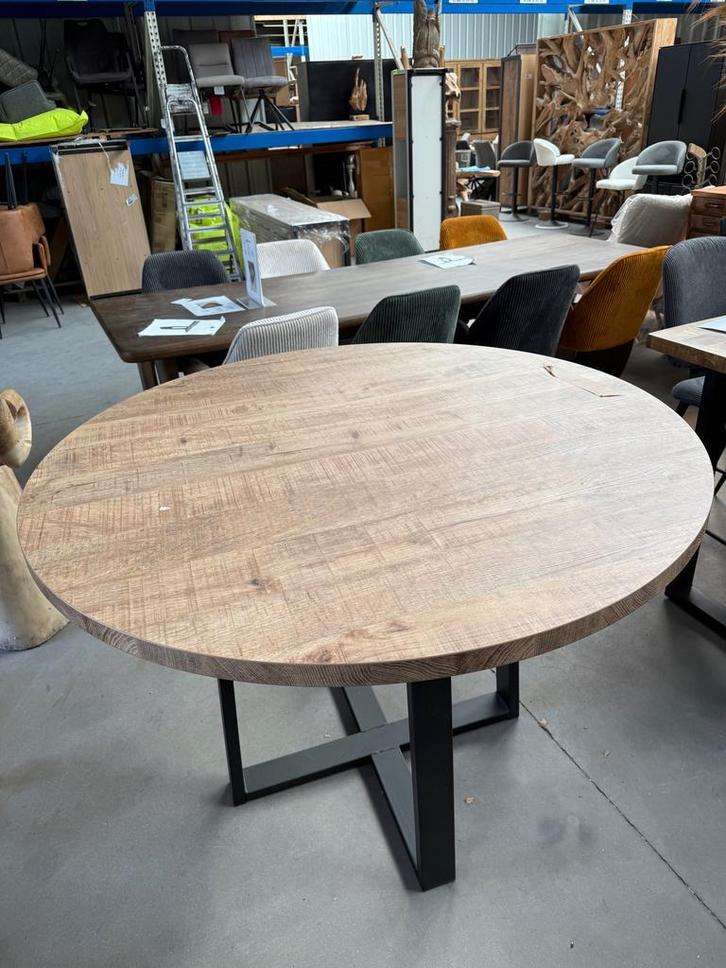 Canon bartafel rond, kleur mango, Huis en Inrichting, Tafels | Eettafels, Nieuw, Metaal, Overige materialen