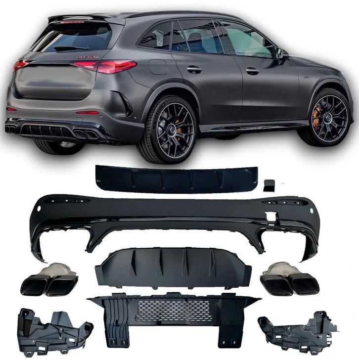 Geschikt voor Mercedes X254 GLC-Klasse SUV diffuser + uitlaa, Auto diversen, Auto-accessoires, Verzenden