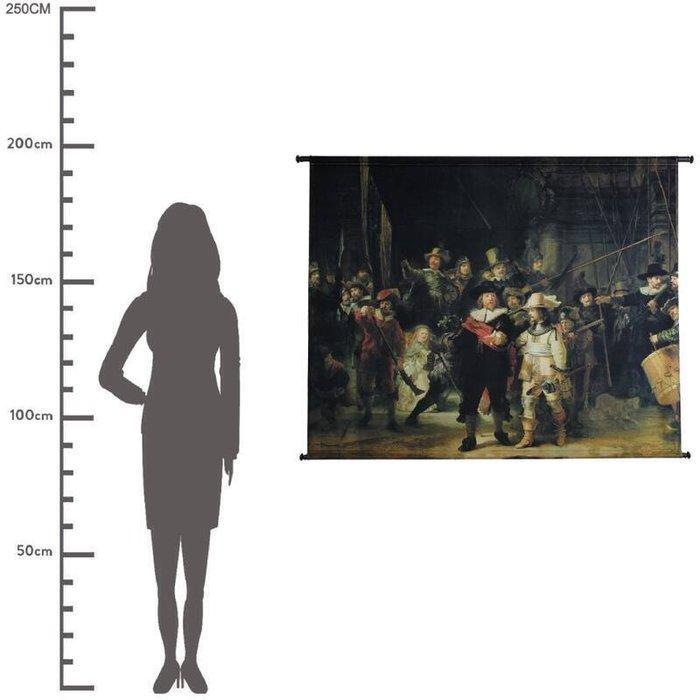 Wanddecoratie - Velvet Wall Cloth - Nachtwacht, Antiek en Kunst, Curiosa en Brocante