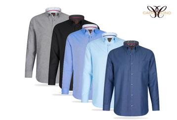 2dekans | Cappucino Overhemd - Lange Mouwen - Navy - Maat XL beschikbaar voor biedingen