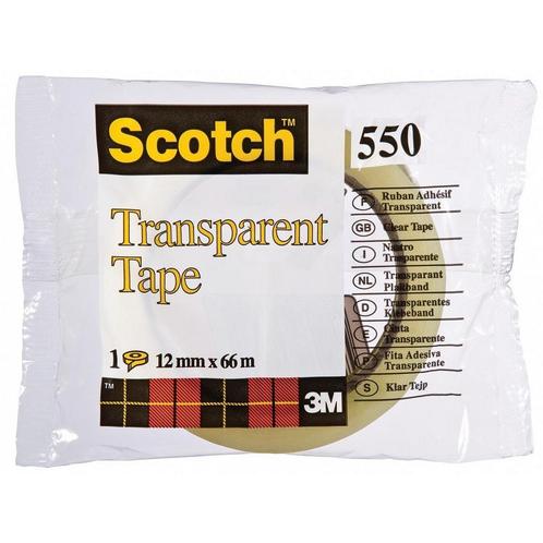 Scotch transparante tape 550 ft 12 mm x 66 m, Huis en Inrichting, Woonaccessoires | Overige