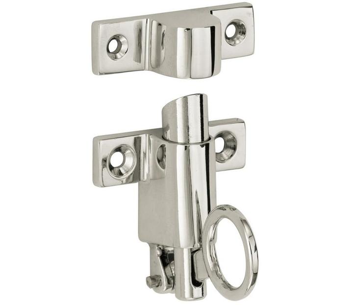 Raamknip Elegant met sluitkom glans nikkel, Doe-het-zelf en Bouw, Raamkozijnen en Schuifdeuren, Nieuw, Overige materialen