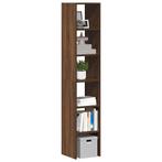 vidaXL Boekenkasten 2st stapelbaar 30x30x80cm bewerkt hout, Huis en Inrichting, Verzenden, Nieuw