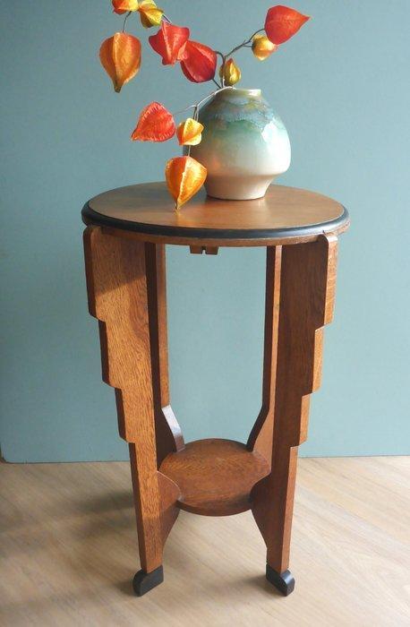 Table - Gratte-ciel - Chêne - Amsterdamse School, Antiquités & Art, Art | Objets design