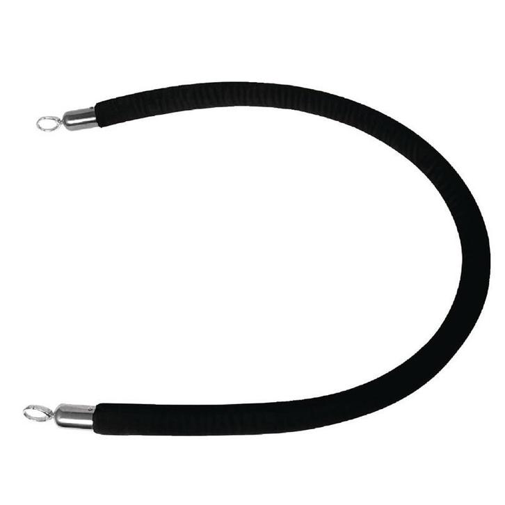 Afzetkoord zwart | Polyester en zink | 150(l) x 3,2(Ø)cm, Zakelijke goederen, Horeca | Keukenapparatuur, Nieuw in verpakking, Verzenden