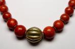 Koraal - Rode koraal - 99 g - Halsketting