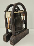 Olifantenbel van Hill Tribe - Rek - Brons - Hout - Bamboe