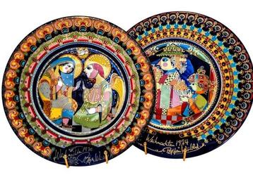 Rosenthal - Bjorn Wiinblad - Assiette murale (2) -