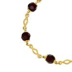 Armband - 18 karaat Geel goud - 3.90ct. tw. Granaat, Nieuw