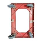 Kunststof dolly rood 610x410x170 mm zwenkwielen Euronorm, Articles professionnels, Ophalen of Verzenden