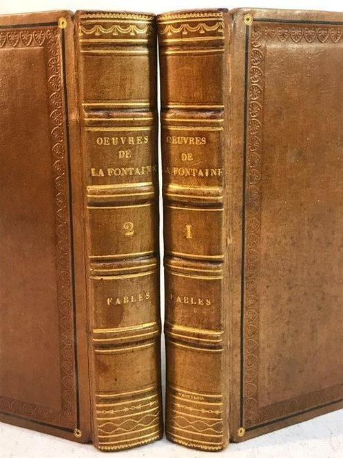 Jean de La Fontaine - Oeuvres. Fables. [Reliure signée, Antiek en Kunst, Antiek | Boeken en Manuscripten