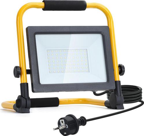 Aigostar LED Werklamp - Bouwlamp - IP44 - 50W - Geel, Doe-het-zelf en Bouw, Gereedschap | Overige machines, Verzenden