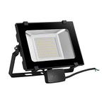 50W LED bouwlamp / Floodlight warm wit met sensor, Doe-het-zelf en Bouw, Ophalen of Verzenden, Nieuw