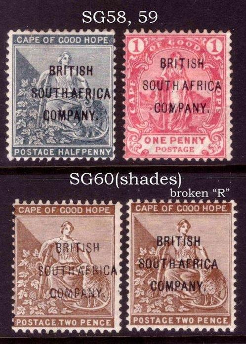 Rhodesië 1896 - set - Stanley Gibbons, Postzegels en Munten, Postzegels | Europa | UK