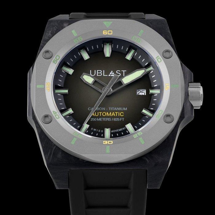 Ublast - Fusion Carbon & Titanium - UBFSN47GR - Automatic, Bijoux, Sacs & Beauté, Montres | Hommes
