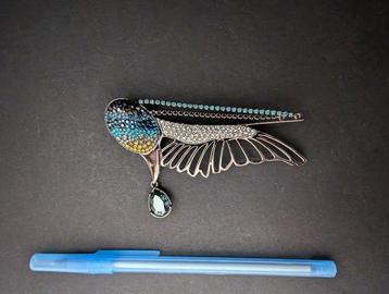 Beeld, Swarovski grote broches - 5.5 cm - Kristal beschikbaar voor biedingen