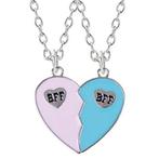 Fako Bijoux® - Vriendschapsketting - Hart - BFF - BFF, Verzenden