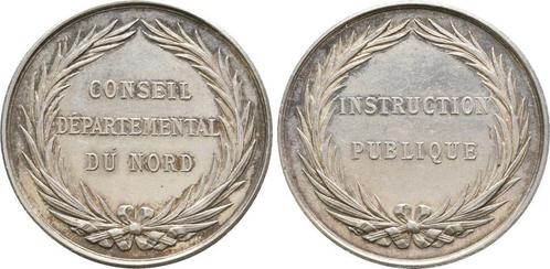 Zilver medaille o J, 19 Jhrh Frankreich:, Postzegels en Munten, Penningen en Medailles, Verzenden