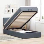 vidaXL Ottoman bed met matras 90x200cm fluweel donkergrijs, Huis en Inrichting, Slaapkamer | Bedden, Verzenden, Nieuw