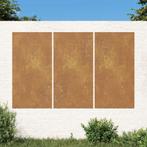 vidaXL Wanddecoratie tuin 3 st zonontwerp 105x55 cm, Collections, Posters & Affiches, Verzenden