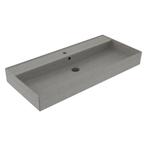 Wastafel Sanilux Edge Keramiek 100 1 Kraangat Warm Beton, Ophalen of Verzenden, Nieuw, Overige typen