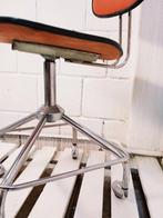 Chaise - Chaise de bureau vintage - Métal, cuir synthétique