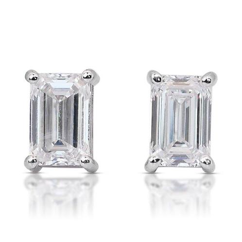 Boucles doreilles - 18 carats Or blanc -  1.43ct. tw., Bijoux, Sacs & Beauté, Bijoux anciens