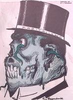 Kritiek op kapitalisme op spotprent (lijst optie, Lithos), Verzenden