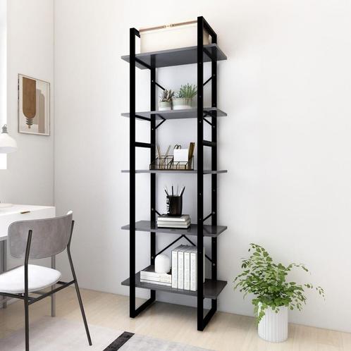 vidaXL Boekenkast met 5 schappen 60x30x175 cm bewerkt hout, Huis en Inrichting, Kasten | Boekenkasten, Nieuw, Verzenden