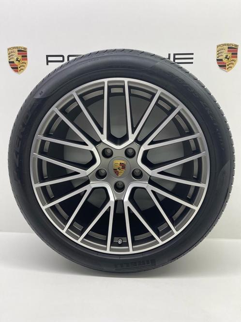 Porsche Cayenne E3 21 RS Spyder Platinium met banden (200km), Auto-onderdelen, Banden en Velgen, 21 inch, 315 mm, Personenwagen