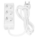 Bachmann Selly 3-Weg Wit Stopcontact 1,5m Kabel - 387.270S, Doe-het-zelf en Bouw, Elektriciteit en Kabels, Verzenden, Nieuw