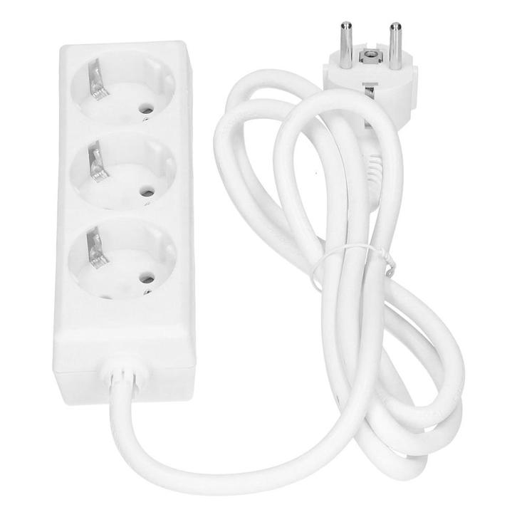 Bachmann Selly 3-Weg Wit Stopcontact 1,5m Kabel (Europese, Doe-het-zelf en Bouw, Elektriciteit en Kabels, Verzenden