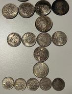 Frankrijk. Lot van 16 zilveren munten, 1901/1918 (Zonder