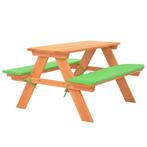 vidaXL Kinderpicknicktafel met banken 89x79x50 cm massief, Tuin en Terras, Tuinsets en Loungesets, Verzenden, Nieuw