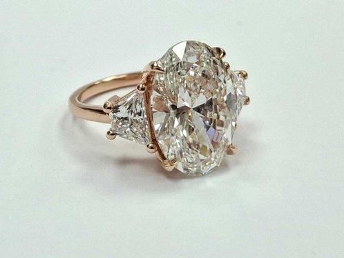 Bague de cocktail - 14 carats Or rose - 8.47ct. tw. Diamant, Handtassen en Accessoires, Antieke sieraden
