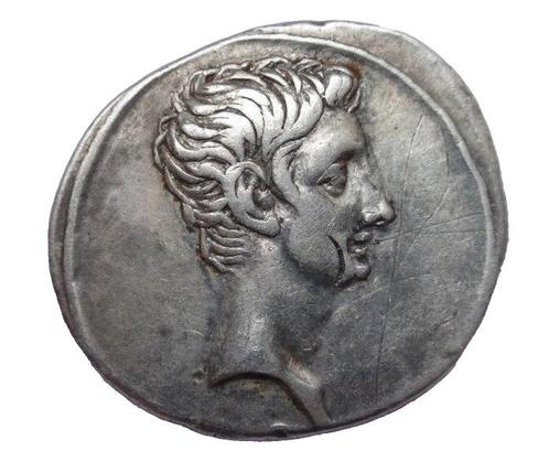 République romaine (impératoriale). NGC VF 5/5- 2/5 Octavian, Postzegels en Munten, Munten | Europa | Niet-Euromunten