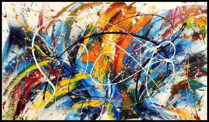 Luc Mora - Polychrome explosion - XXL, Antiquités & Art, Art | Objets design