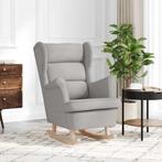 vidaXL Schommelstoel 74x90x102 cm stof wolkengrijs, Huis en Inrichting, Fauteuils, Verzenden, Nieuw