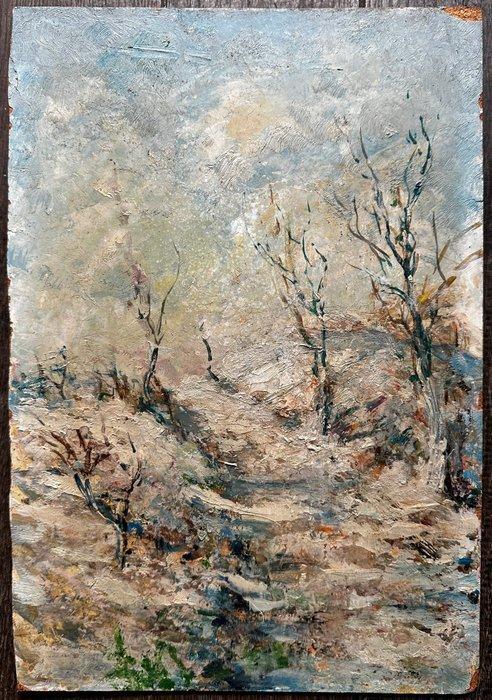 Charles Henri Verbrugghe (1877-1974) - Paysage sous la neige, Antiek en Kunst, Kunst | Schilderijen | Klassiek